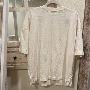 Elegant Cream Short Sleeve Men's Tee